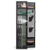 3-4 Gun Safe for Rifles and Pistols,Quick Access Password Gun Safe,High Security Metal Rifle Safe Locker with Removable Shelf and 2 Adjustable Gun Slo