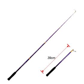 DSJUGGLING Adjustable Fiberglass Handsticks with Foam Handles,  Stretchable Poles for Dance Ribbon or Dancing Dragon Poi Equipment Rod (Color: Purple, size: 90cm)