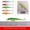 56pcs Premium Minnow Fishing Lures Kit - Hard Bait Plastic Tackle Crank Baits for Freshwater and Saltwater Fishing - Lifelike Design for Increased Cat